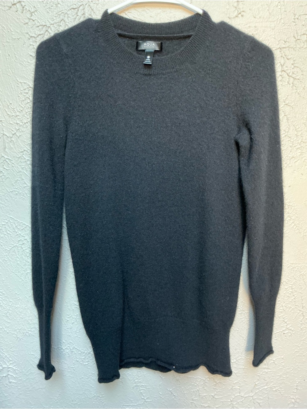 Aqua Cashmere Charcoal Knit Sweater - Picture 2 of 4